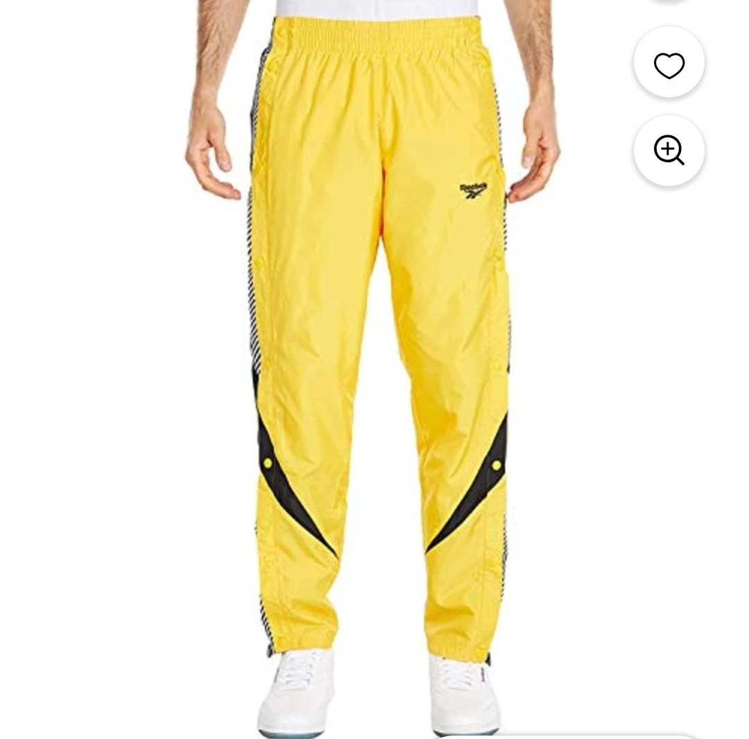 Reebok Yellow Snap Track Pants - photo 3