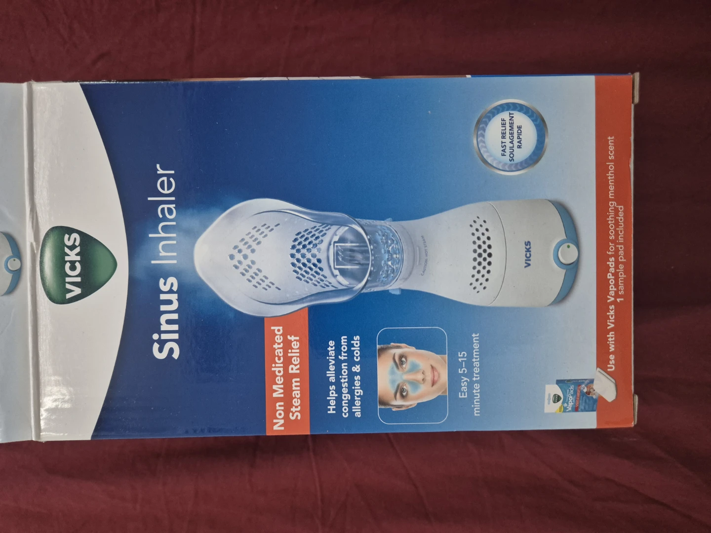 Vicks Sinus Inhaler - Non Medicated Steam Relief