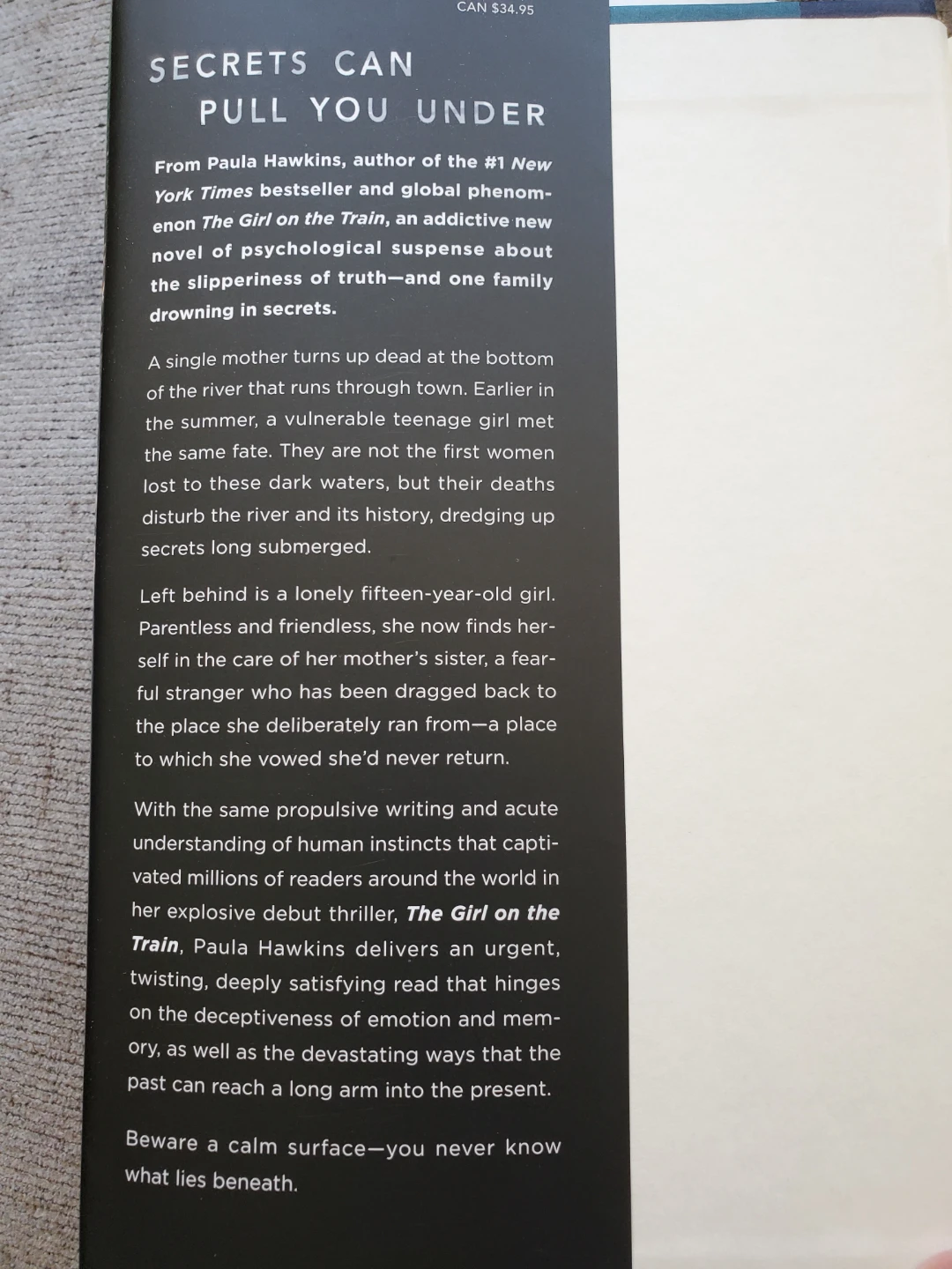 Into The Water by Paula Hawkins - photo 2