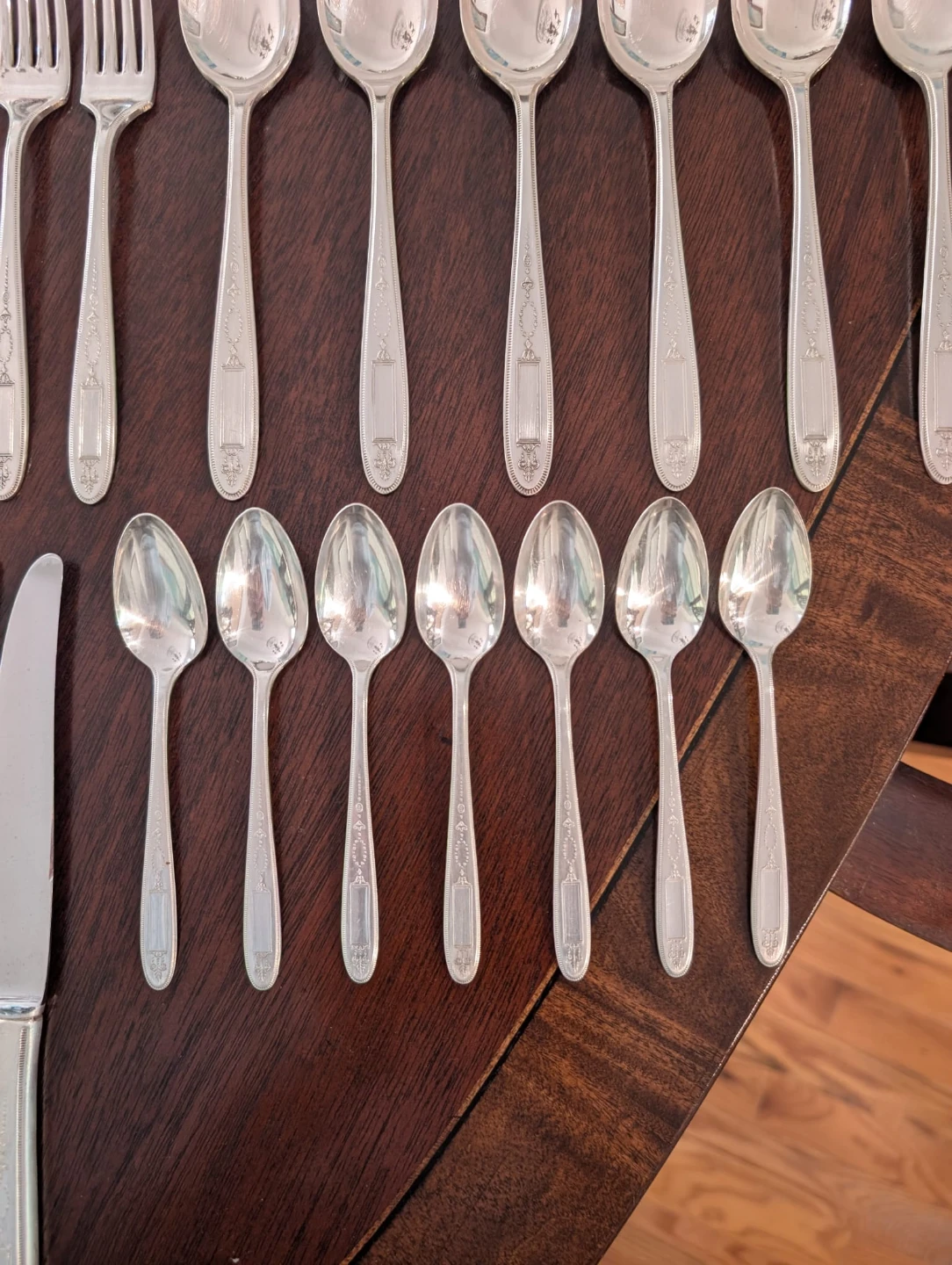 Vintage Set of 6 Silver Cutlery flatware Grosvenor 1921 Oneida - photo 4