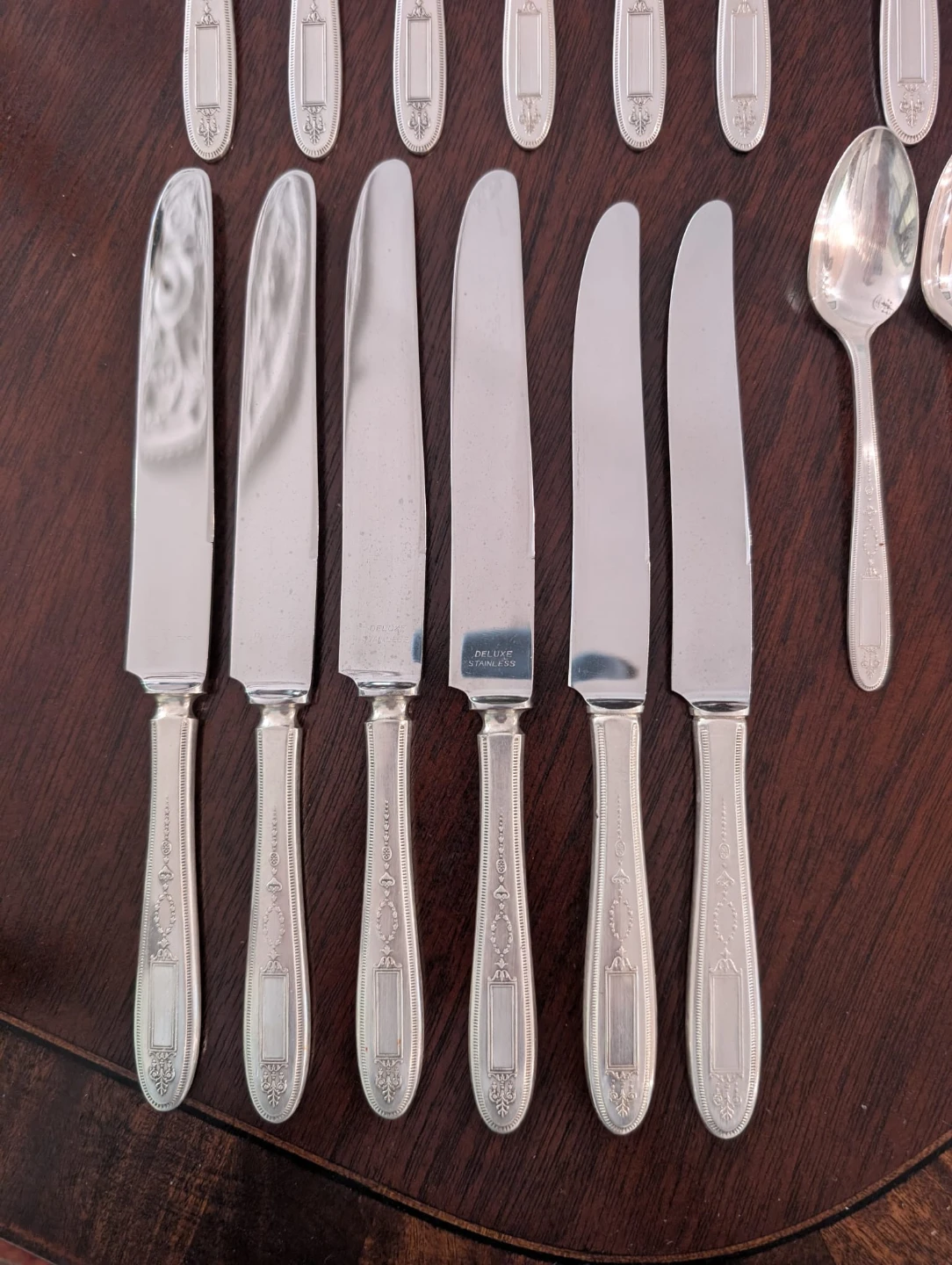 Vintage Set of 6 Silver Cutlery flatware Grosvenor 1921 Oneida - photo 5