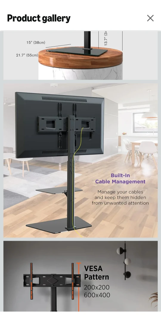 TV Stand with Shelves