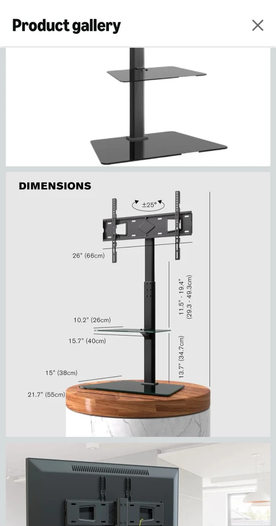 TV Stand with Shelves - photo 2