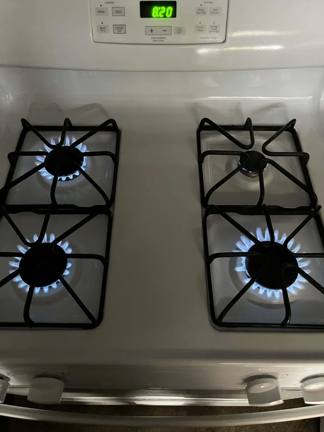 White GE Gas Range - photo 3