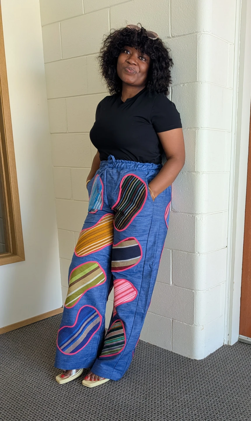 Denim and asooke pants