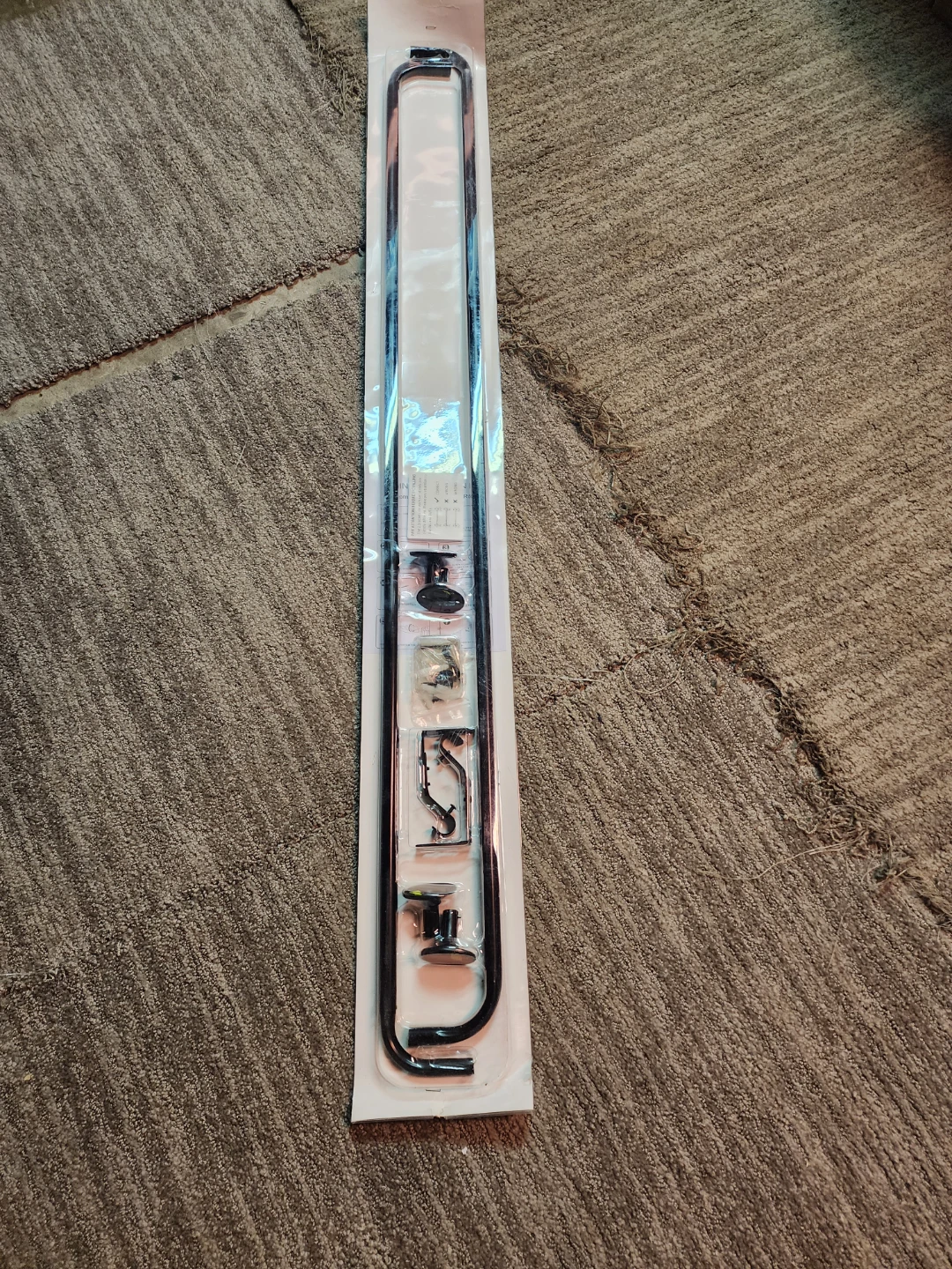 Black Curtain Rod Set