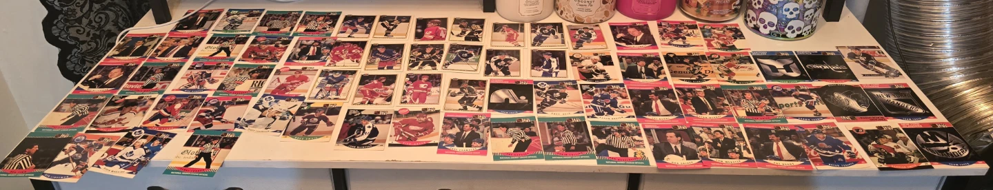 Collection of Pro Set Hockey Cards