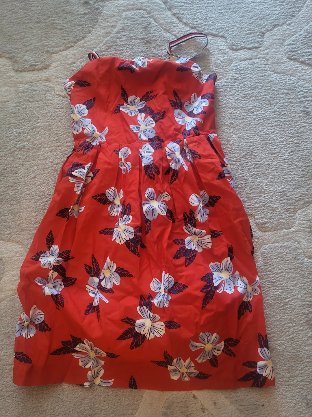 Red floral sundress size 14 tommy Hilfiger
