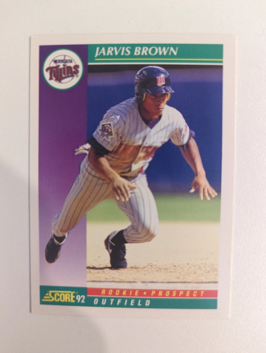 ⚽ 1992 Score Jarvis Brown Rookie Prospect Baseball Card