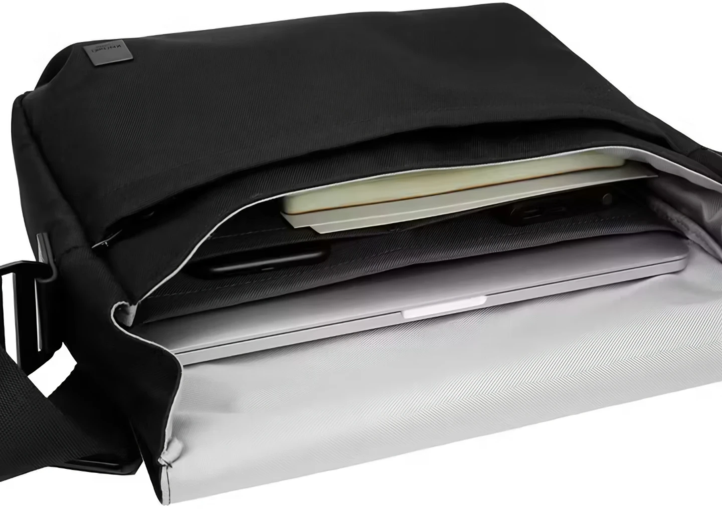 KNOMO Osaka Messenger Bag for Work and Travel Black - photo 2