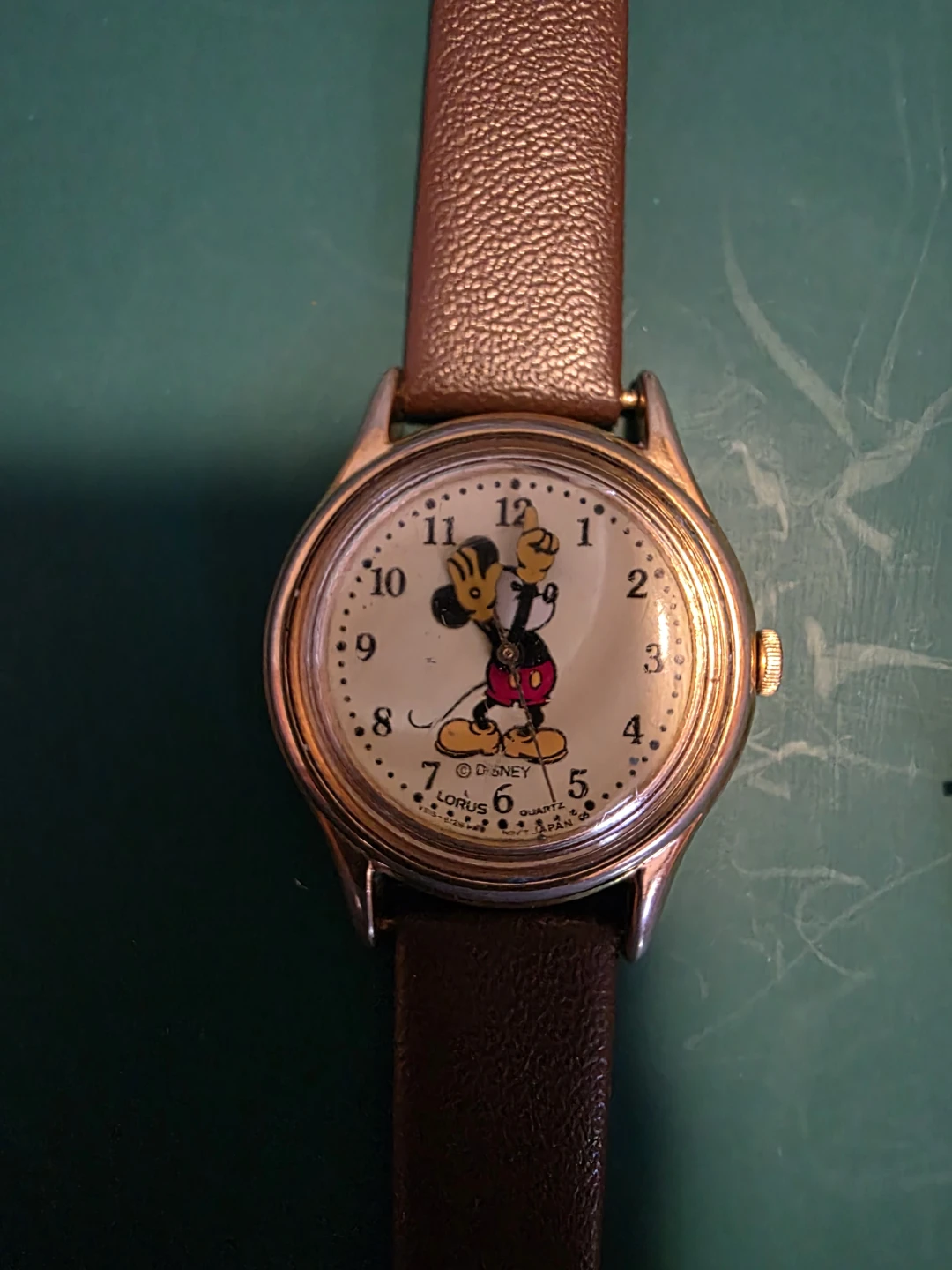 Lorus Disney Mickey Mouse Quartz Watch with Rose Gold Bands