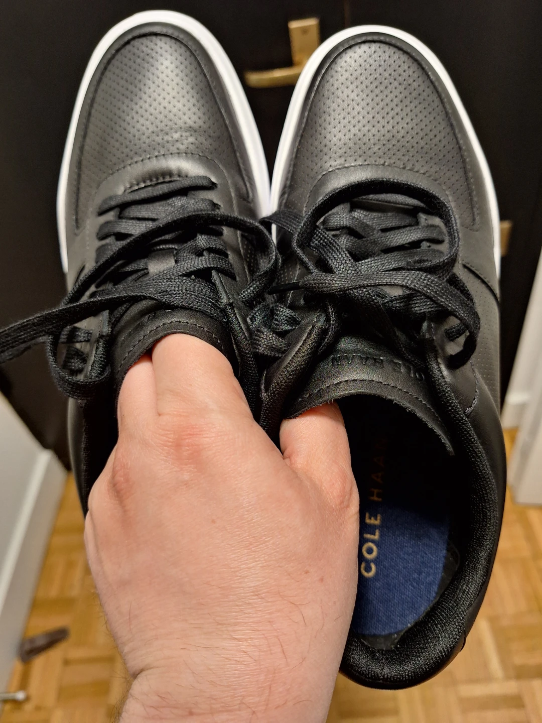 Cole Haan Grand Crosscourt Men's Black Leather Sneakers - photo 2