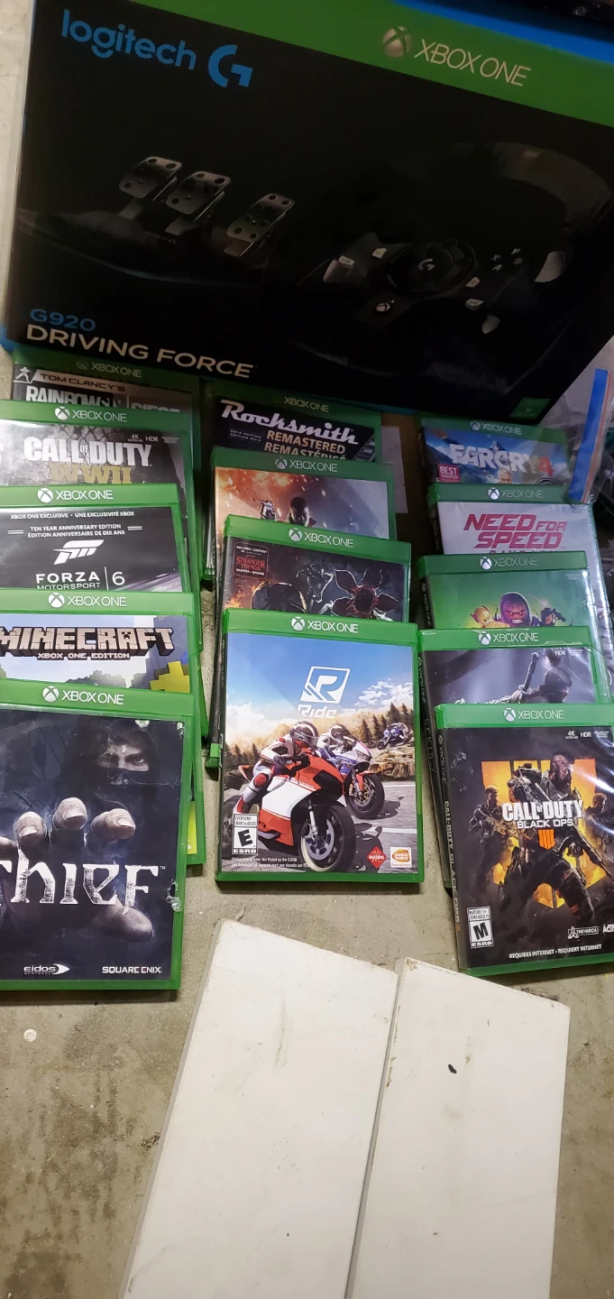 Xbox One 500GB Console, Logitech G920 Driving Force Wheel - photo 2