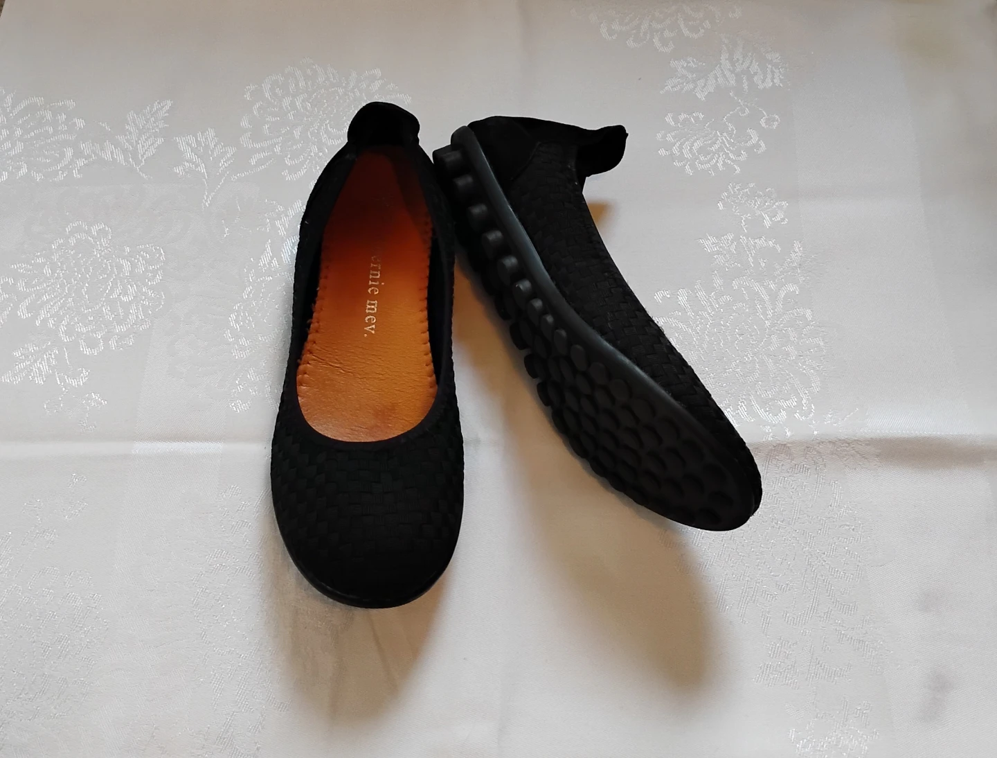 Ladies Black Bernie Mev Slip On Shoes