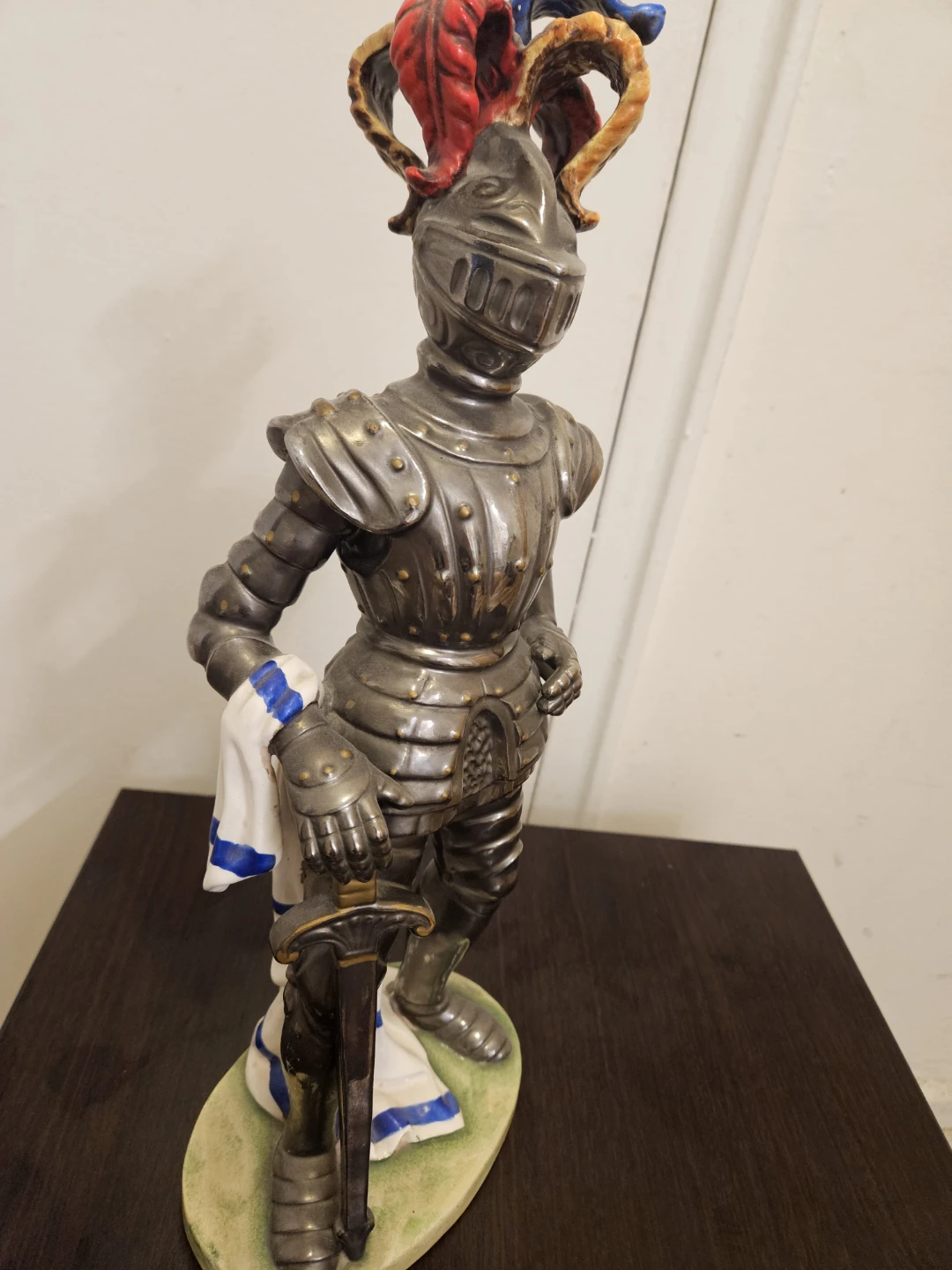 Vintage 1889 Knight Figurine with Sword