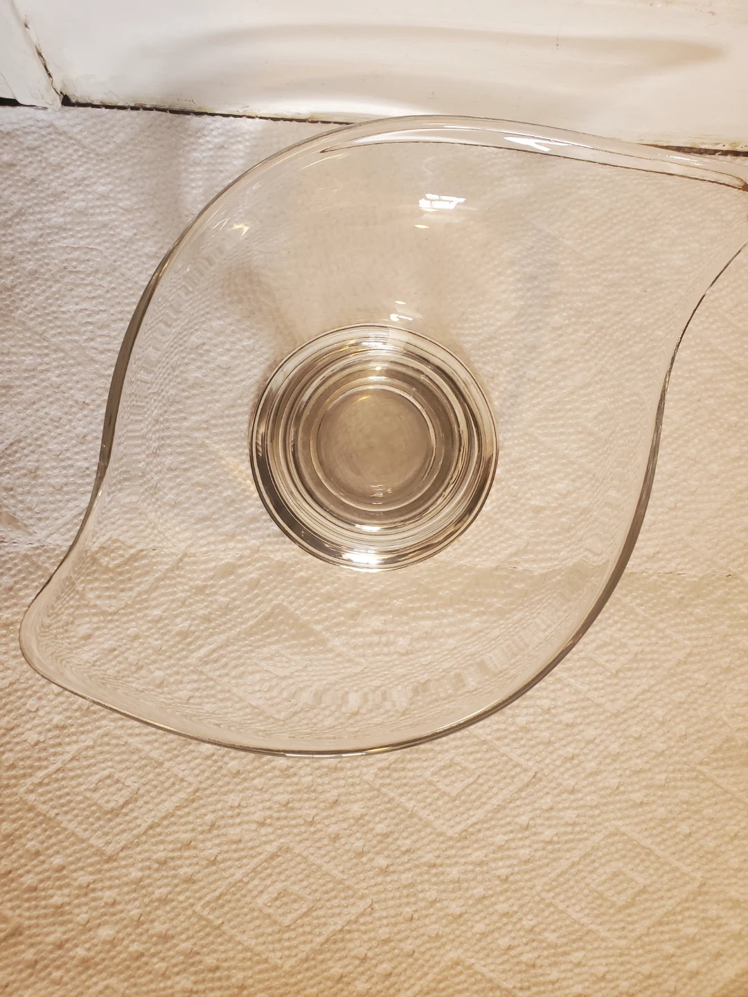 STERLING SILVER STAND Glass dessert bowl with silver stand