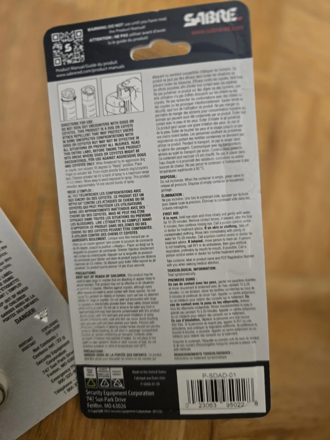 SABRE Dog & Coyote Attack Deterrent -$35 for 2 - photo 3