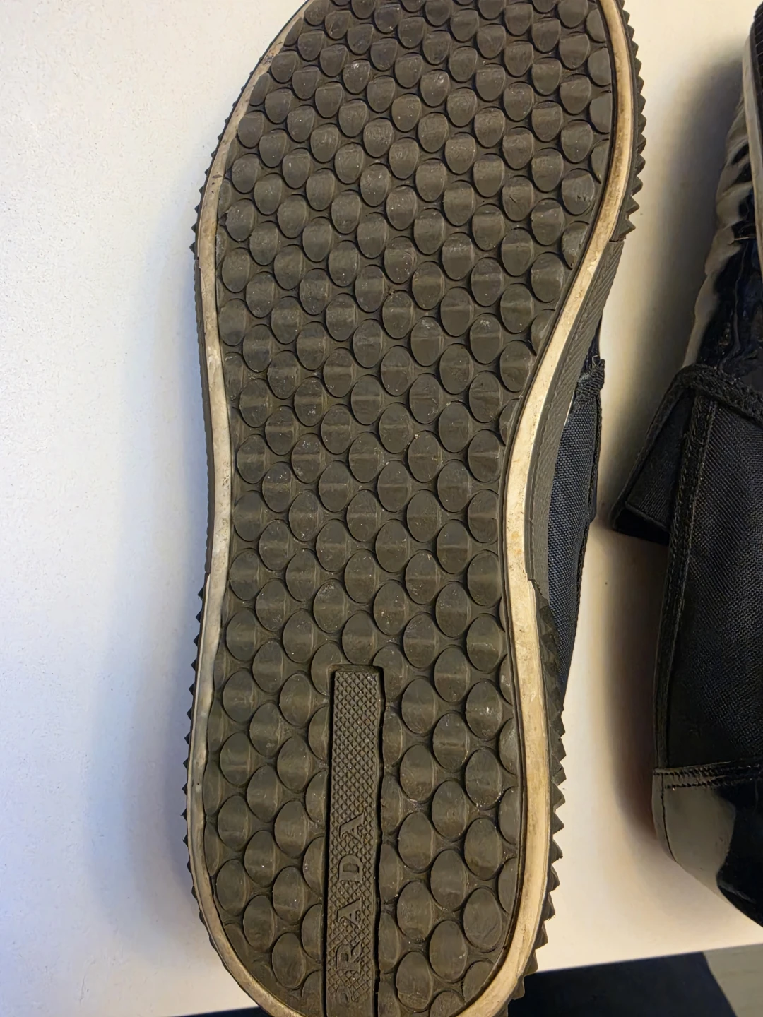 Prada Patent Leather Slip-On Sneakers - photo 3