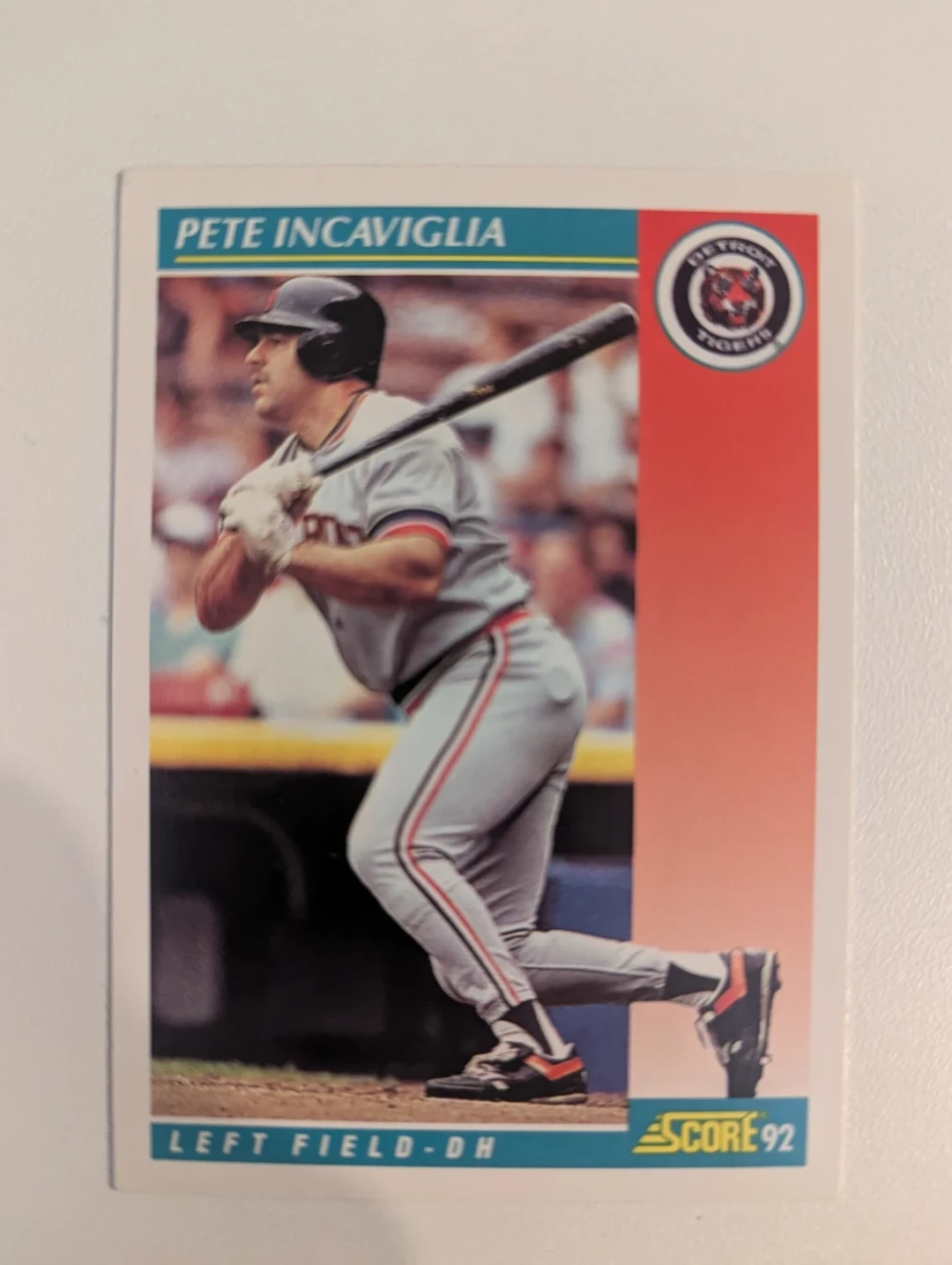 ⚽ 1992 Score Pete Incaviglia Baseball Card
