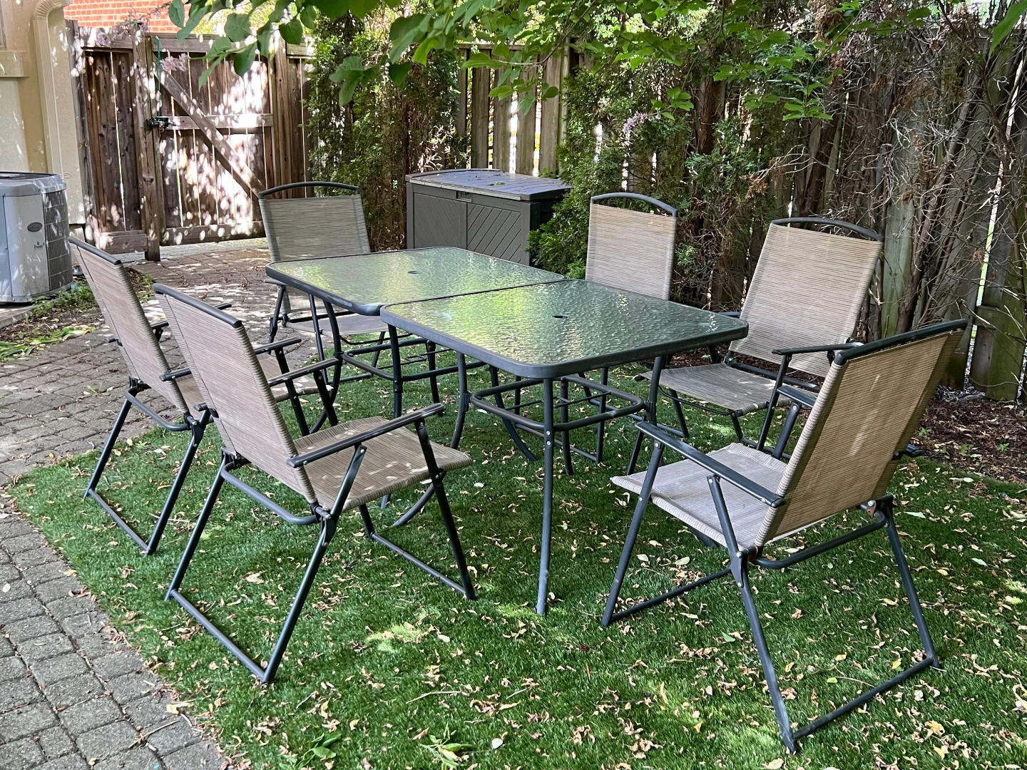 Patio Dining Set with Umbrella - photo 3