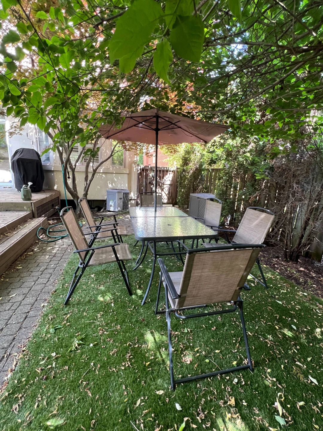 Patio Dining Set with Umbrella - photo 4