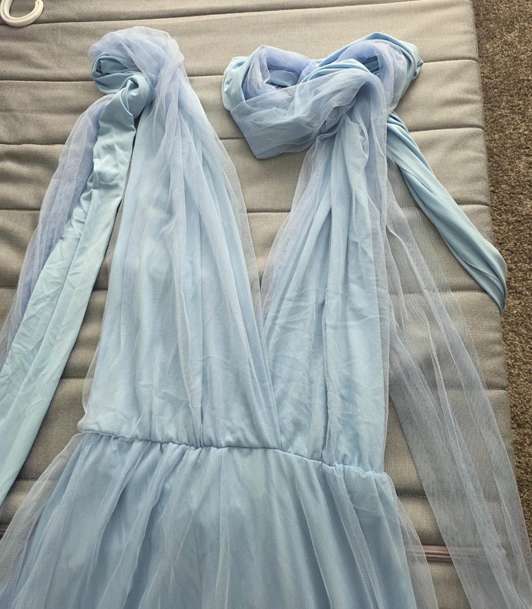 Light Blue Tulle Maxi Dress (Infinity dress - one size) - photo 3