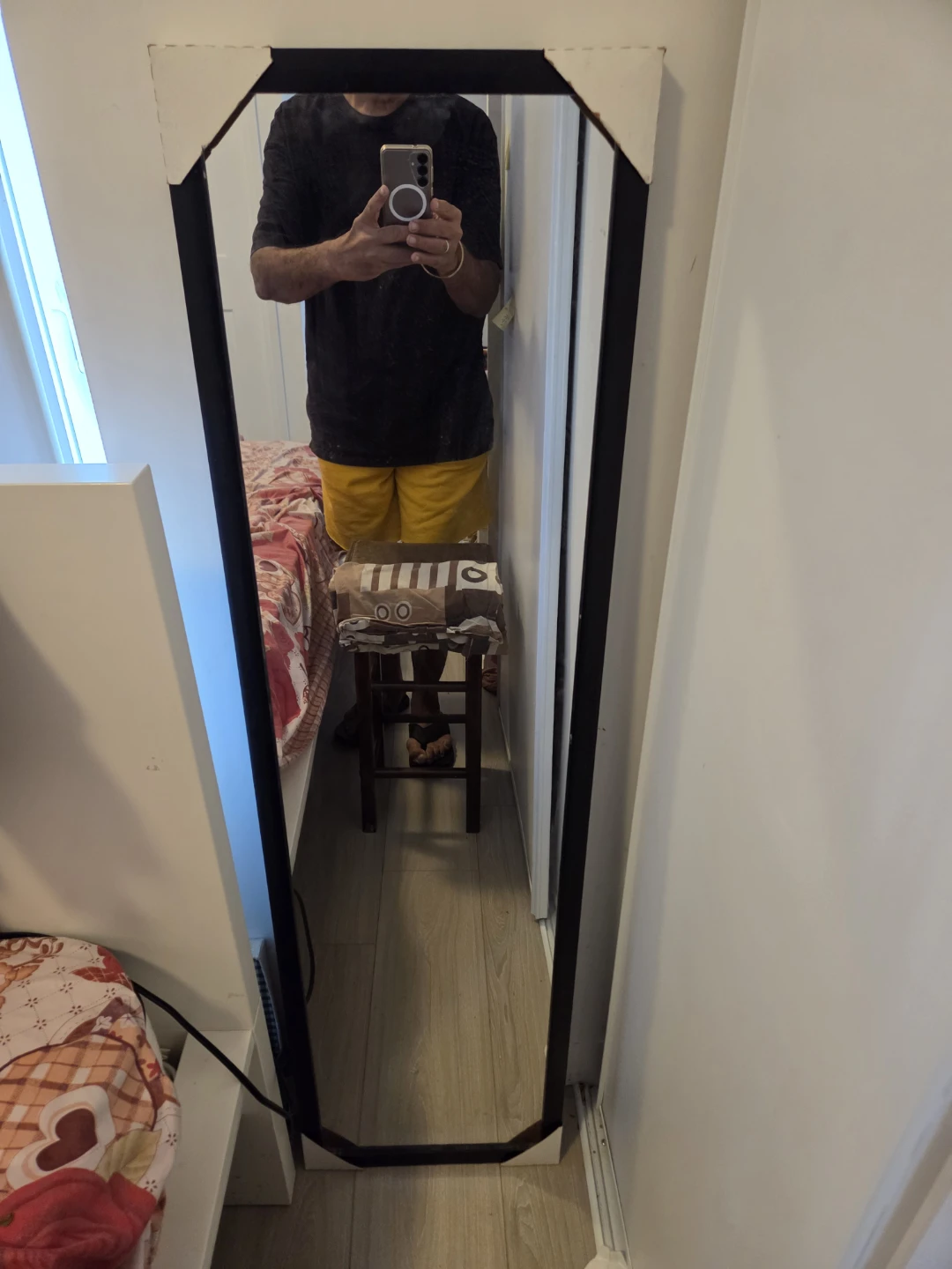Tall Mirror with Black Frame - photo 2