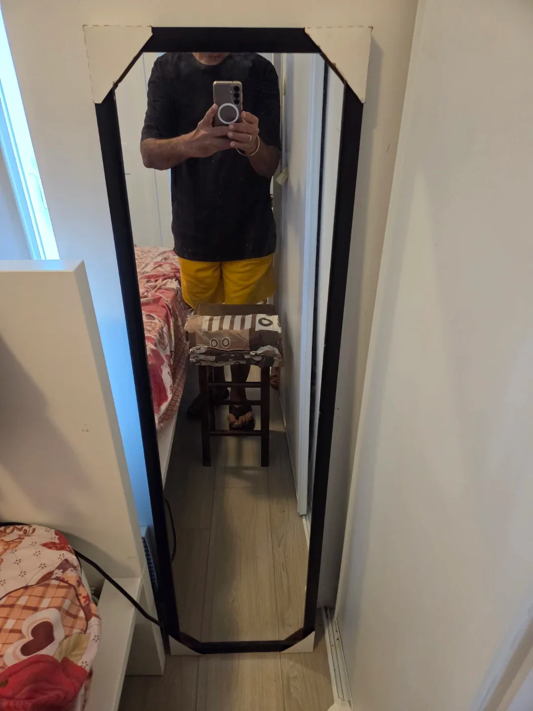 Tall Mirror with Black Frame - photo 2