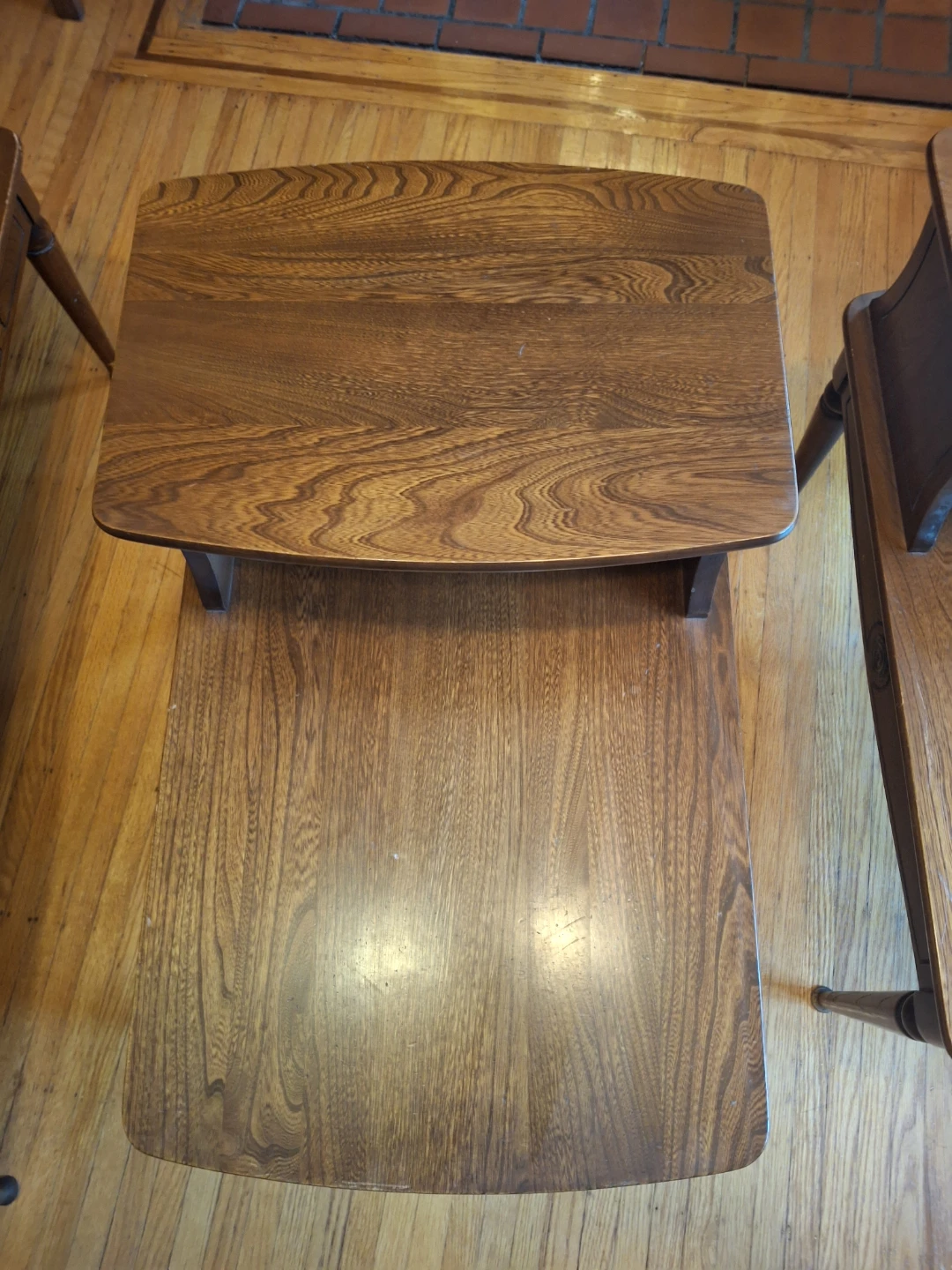 Vintage Wooden Coffee Table and End Tables Set - photo 4