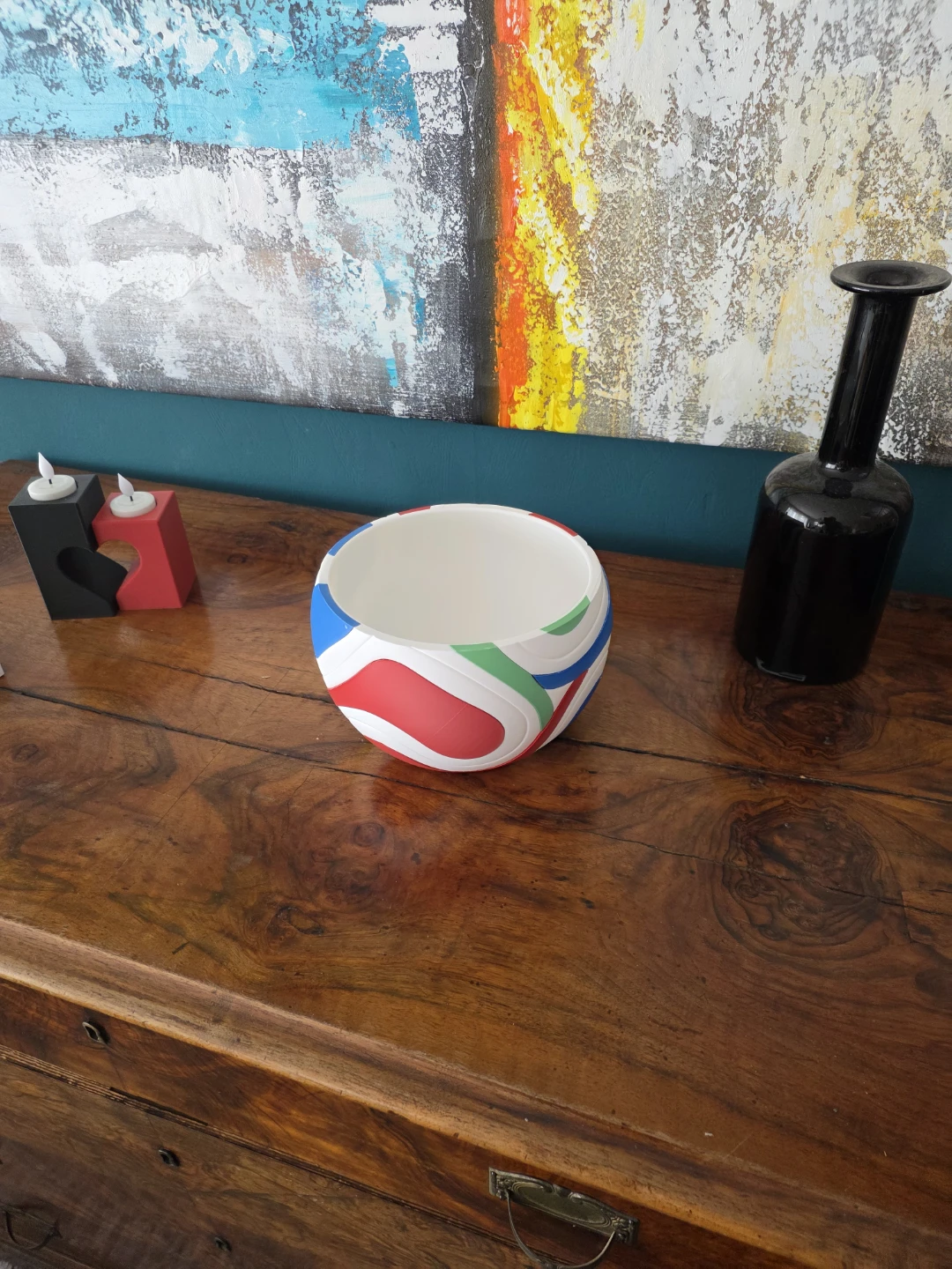 ​⚽ Custom Multi-Color Soccer Snack Bowl – Perfect for Match Day! - photo 3