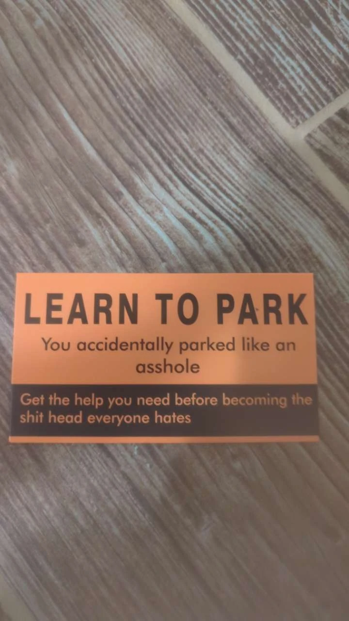 Learn To Park Funny Card - photo 3