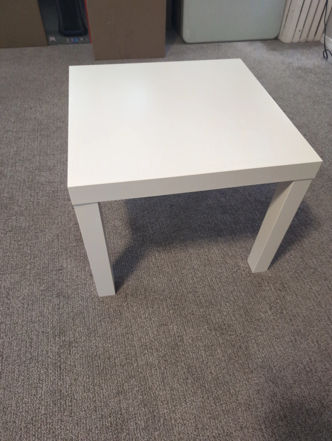 White Ikea Lack Square Coffee Table