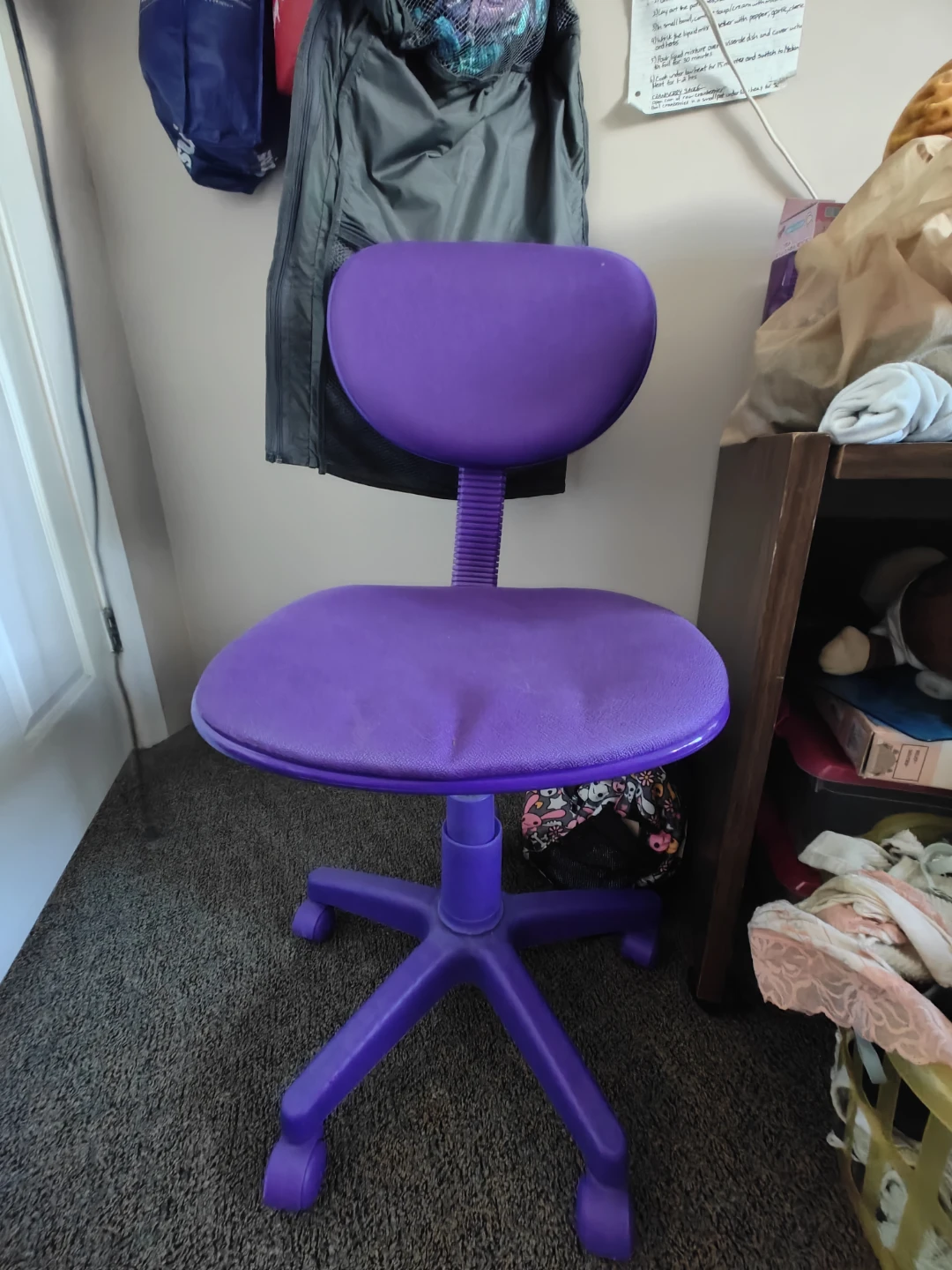 Purple Swivel Desk Chair 🧡💖 - photo 2