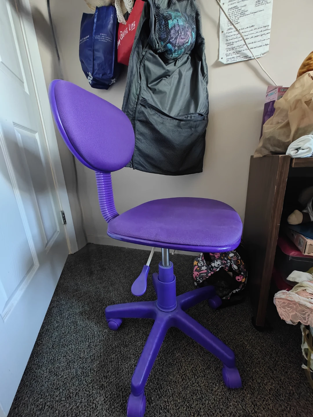 Purple Swivel Desk Chair 🧡💖 - photo 3