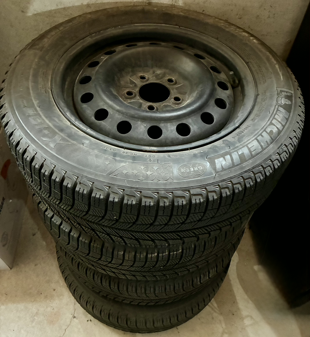 Michelin Winter Tire with Steel Rim - 215/60R16