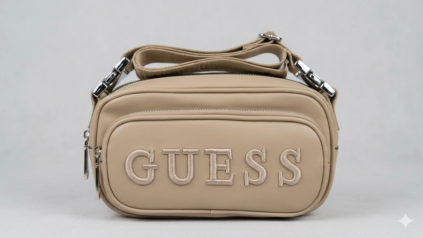 GUESS Beige Fanny Pack/Crossbody Bag
