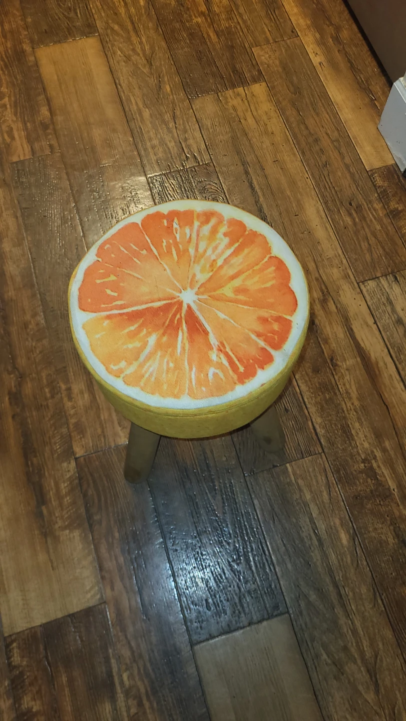 Orange Slice Footstool - photo 2