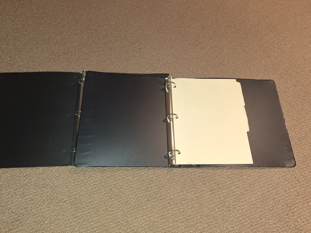 2 Black 3-Ring Binders - photo 2
