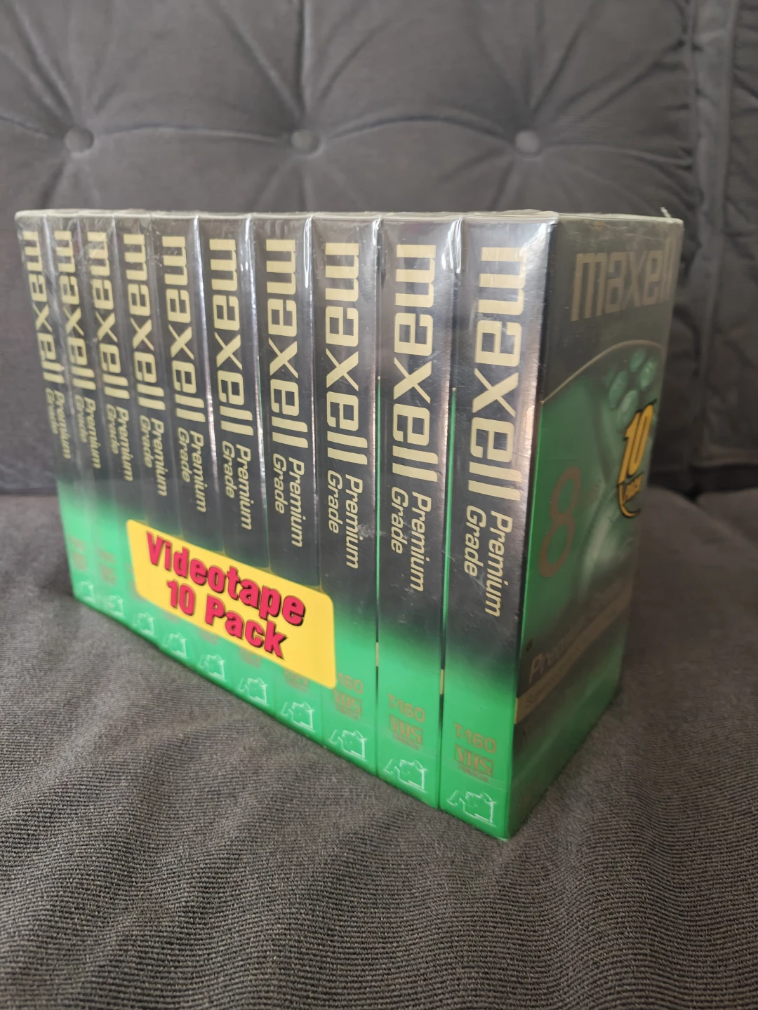 Maxell Videocassette 10 Pack - Premium Grade VHS T-160 - photo 2