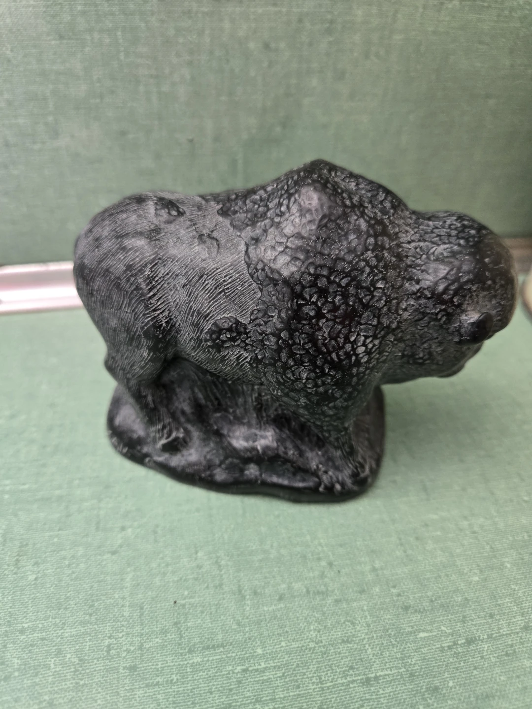 Vintage Bison Soapstone Figurine by AARKTIK - photo 3