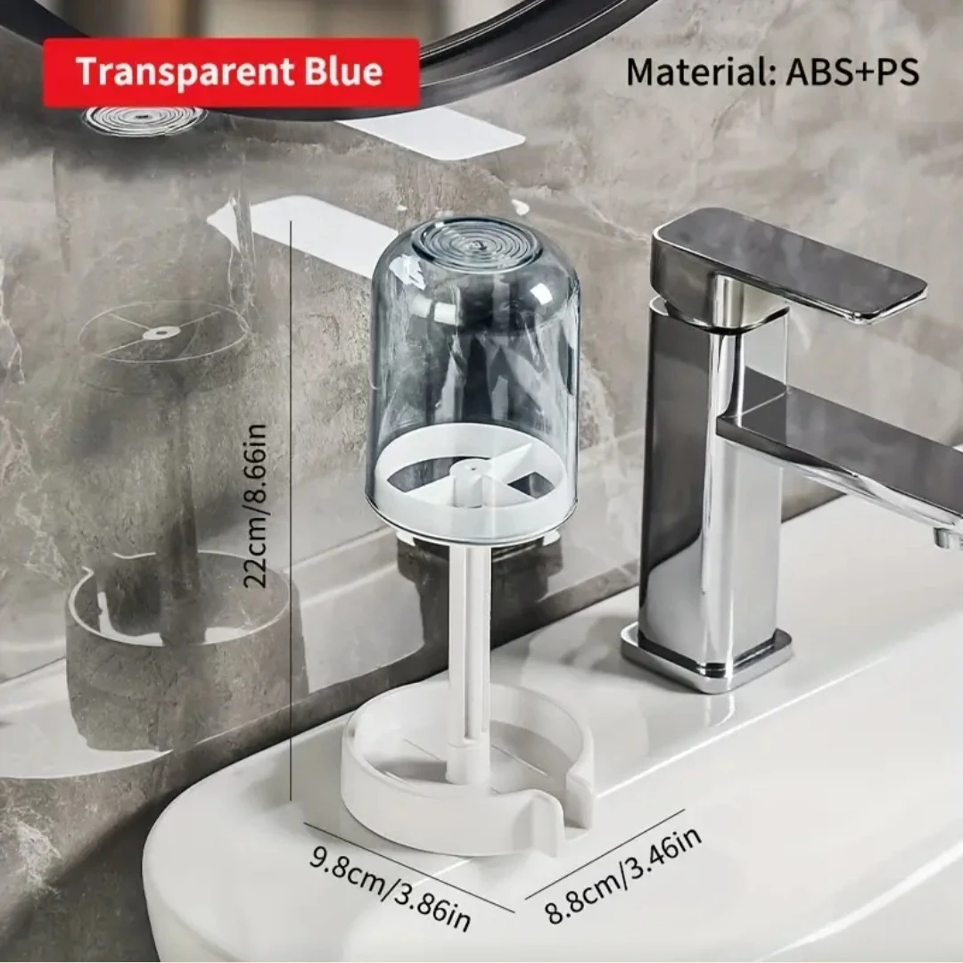 Transparent Blue Toothbrush Holder.*Brand New*