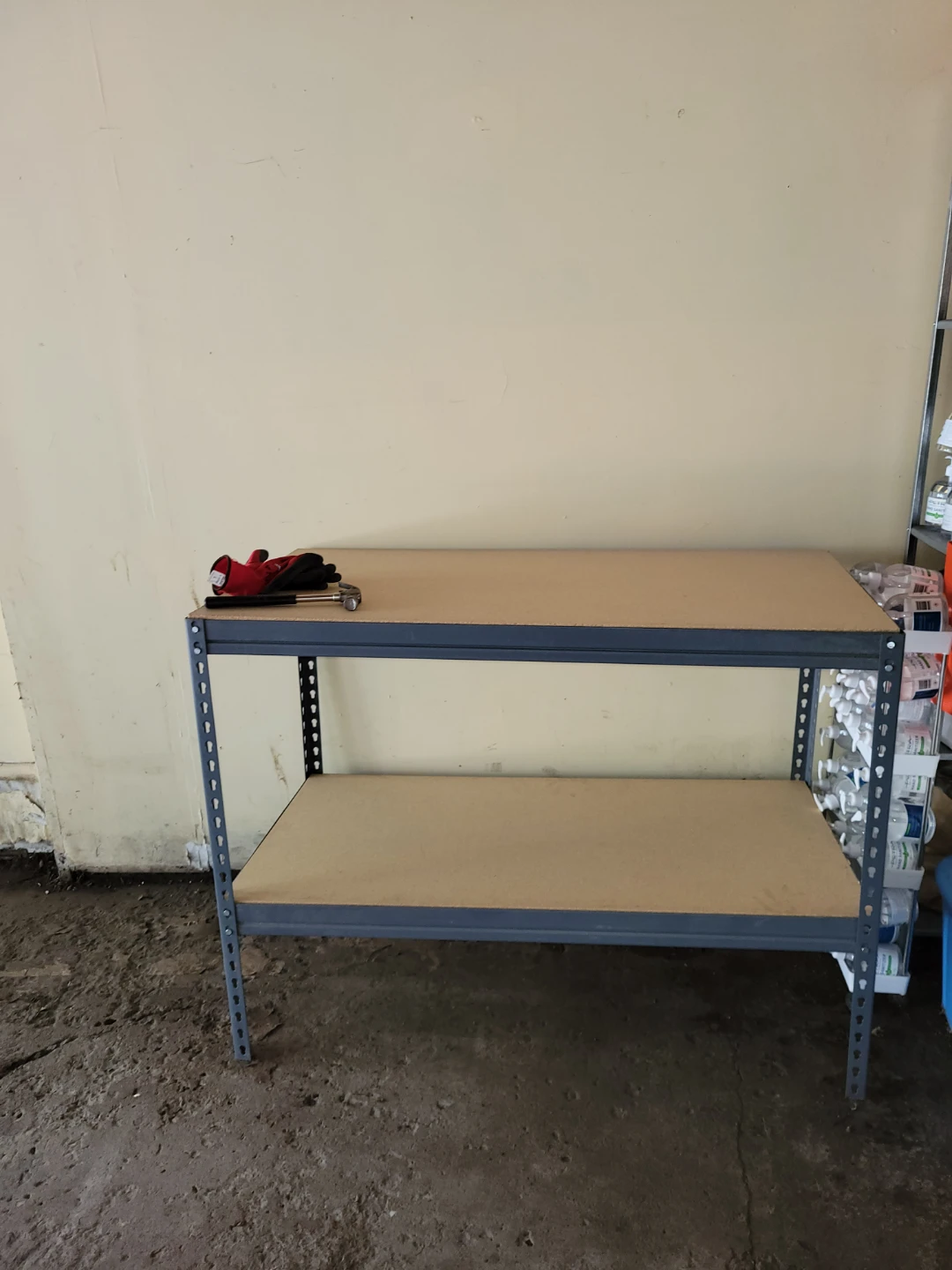 4 for $600 2-Tier Metal Shelving Unit - photo 3