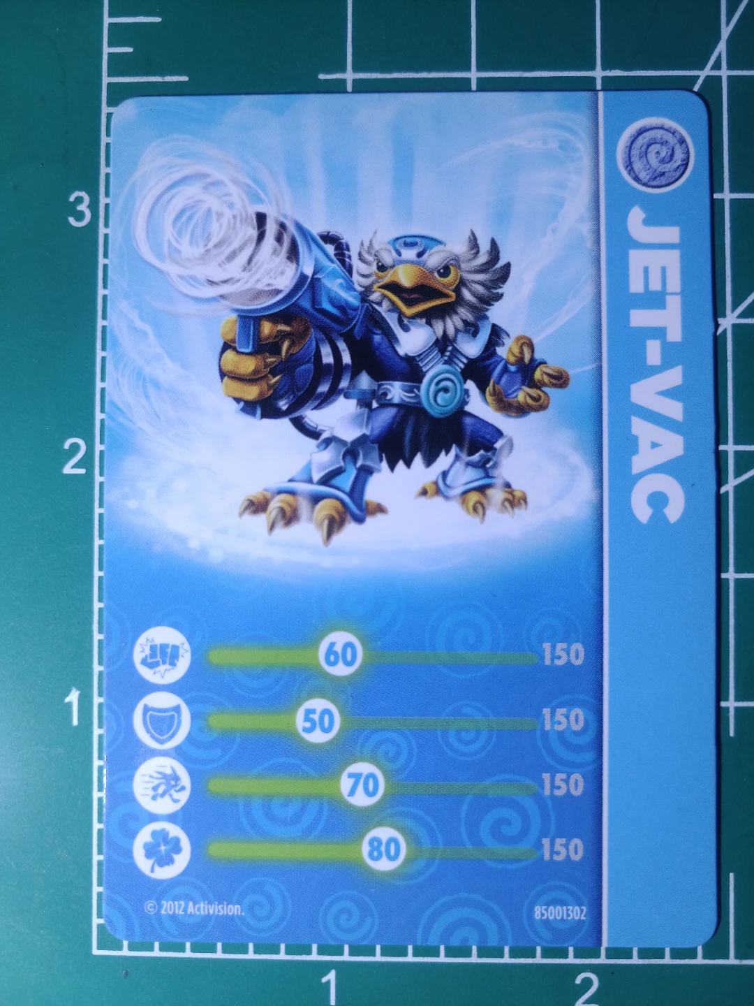 Skylanders Giants Jet-Vac Character Card