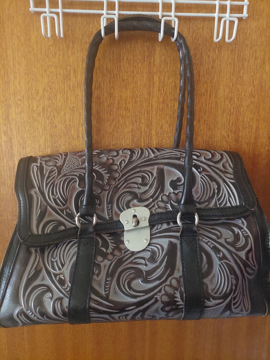 Patricia Nash Tooled Leather Satchel Handbag - photo 2