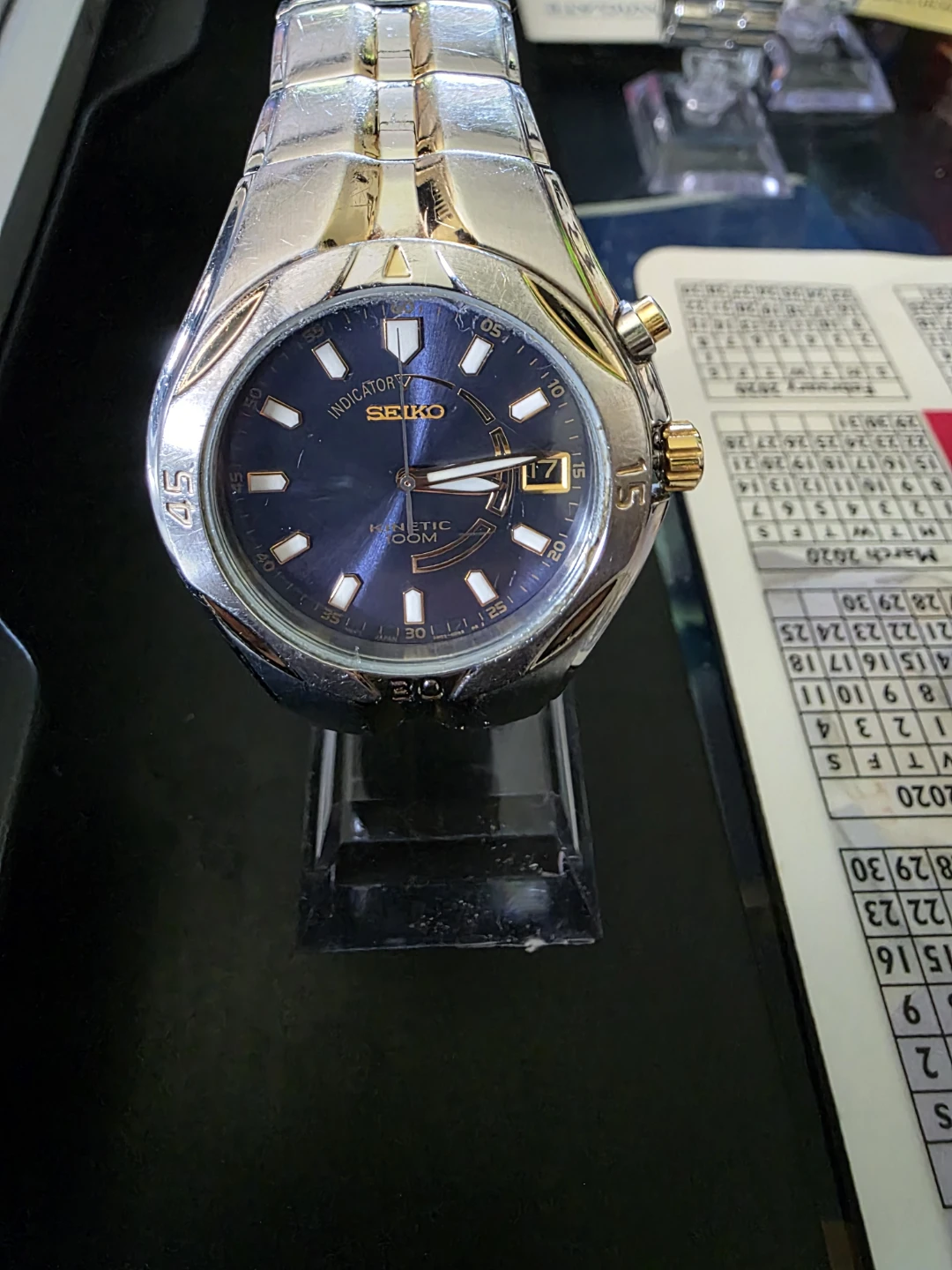 Seiko Kinetic 100M Men's Watch