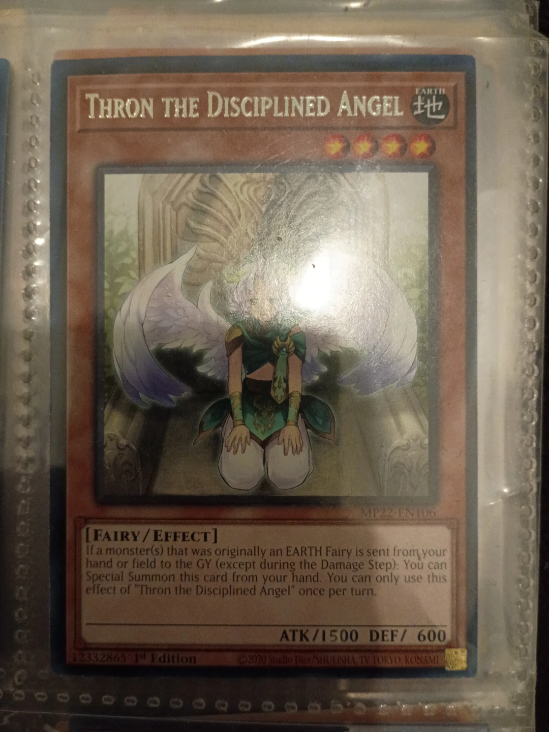 Yu-Gi-Oh! Thron the Disciplined Angel ⚽ Card