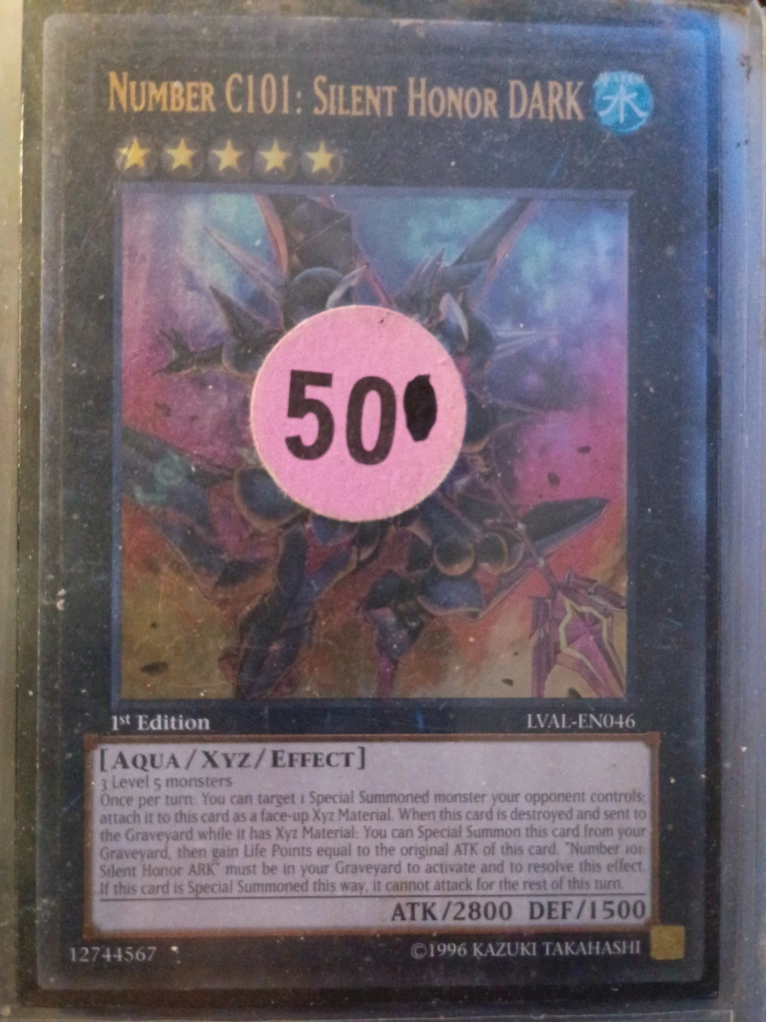 Number C101: Silent Honor Dark Yu-Gi-Oh! Card LVAL-EN046⚽