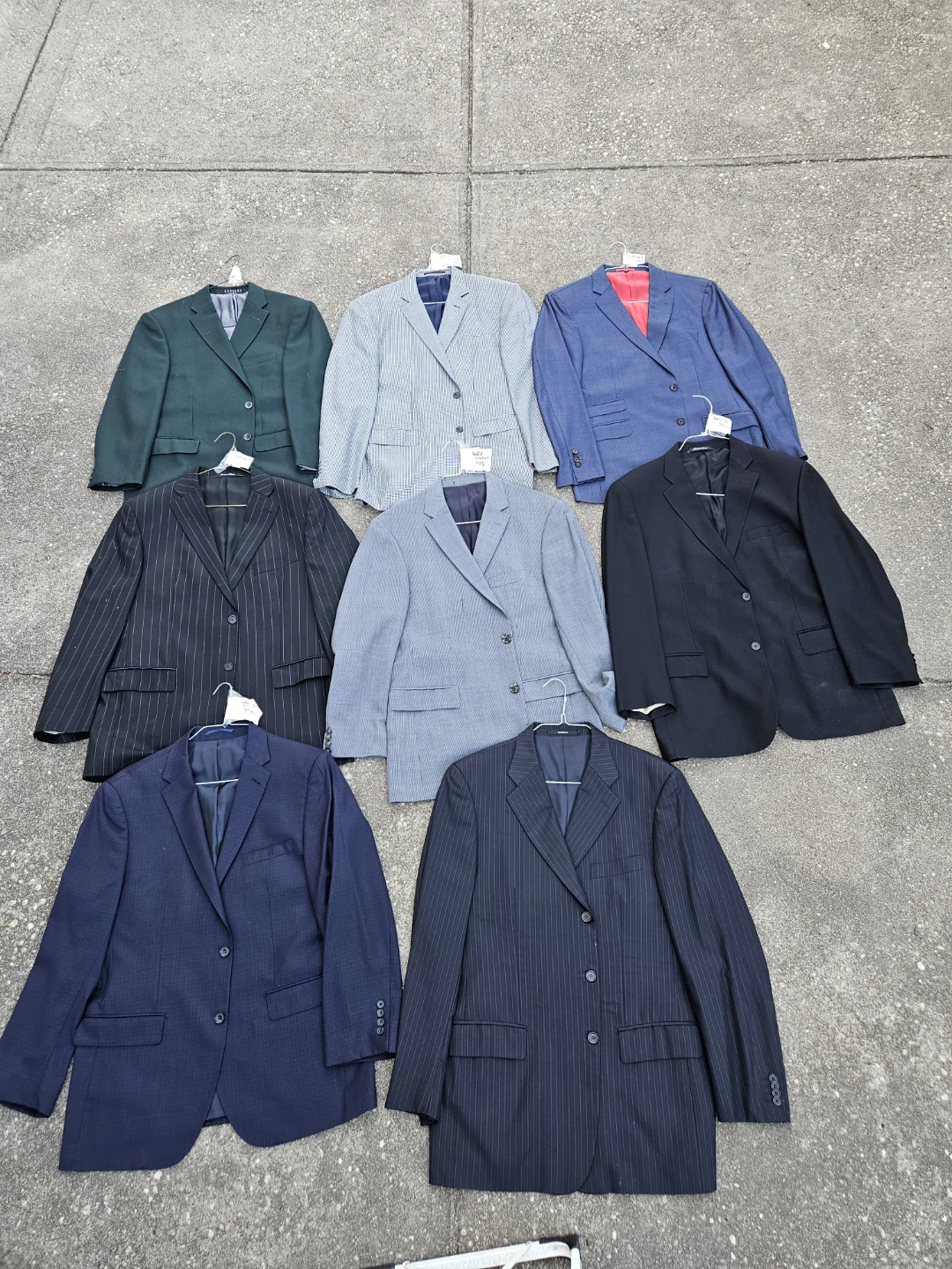 8 quality jackets and 6 suits size 44R