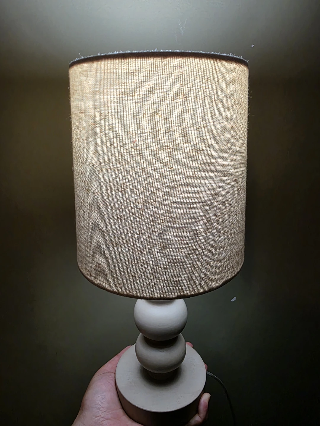 Cozy Fabric Shade Table Lamp / Nightstand Light (Bulb Included) - photo 2