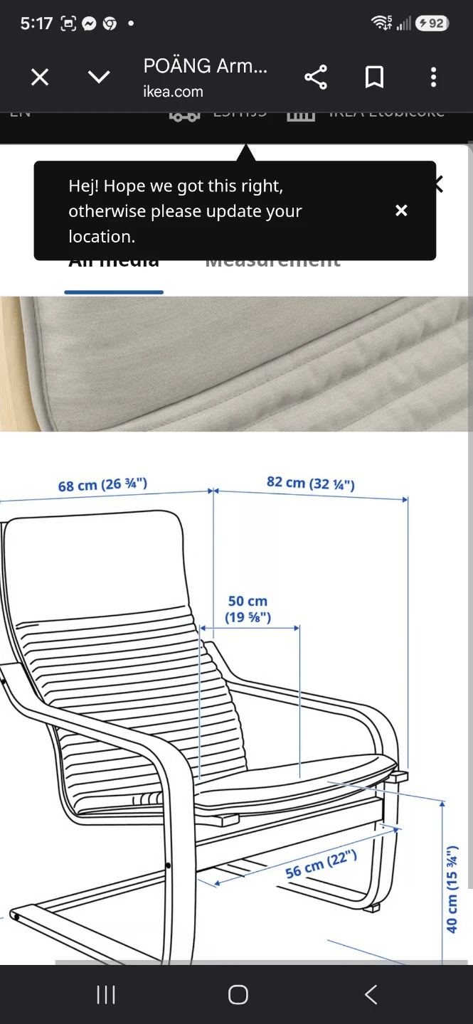 IKEA POÄNG Armchair and Ottoman - photo 2